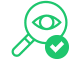 green icon showing a lupe with an eye-symbol in it