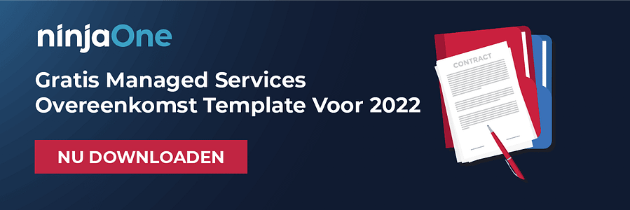 cta-template voor Managed Services Agreement
