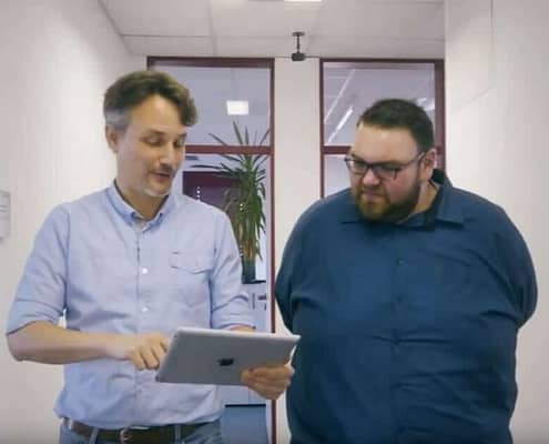 NEXTWERK IT: CSO and CEO using NinjaOne on an Ipad
