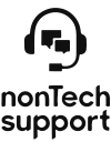 Nontech support podcast logo