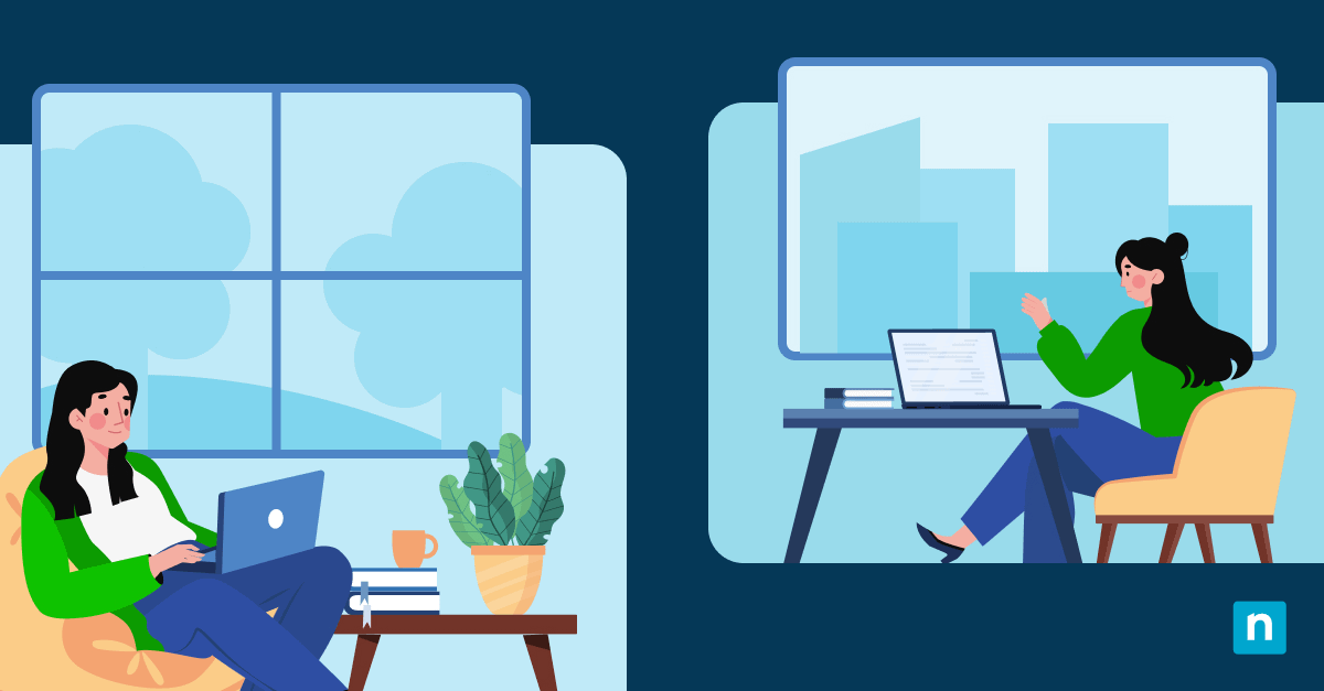 In-Office vs. Remote Employees blog banner image
