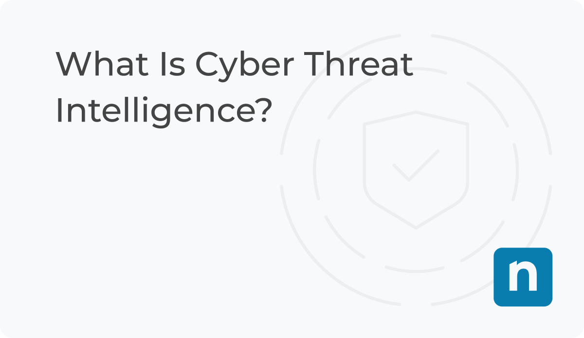 What is Cyber Threat Intelligence blog banner