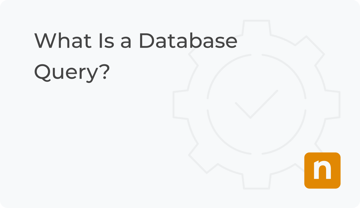 what is a database query blog banner image