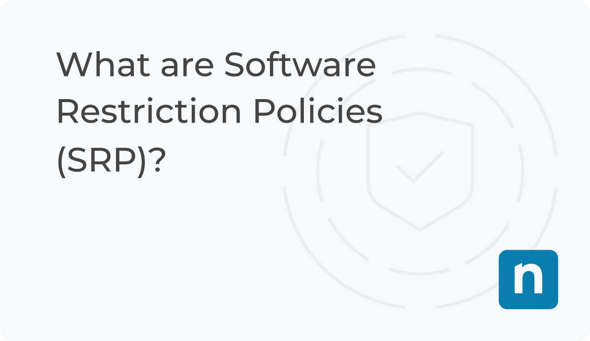 what are Software restriction policies blog banner