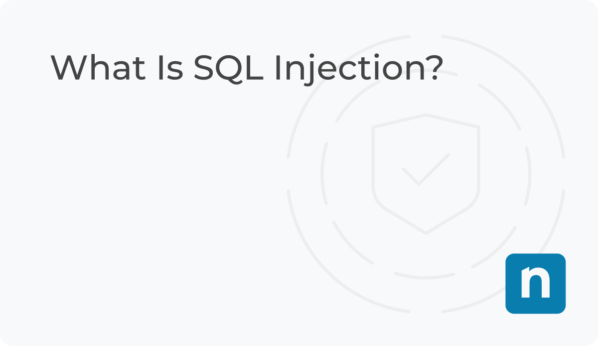 SQL injection blog banner image