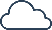 Cloud icon navy logo