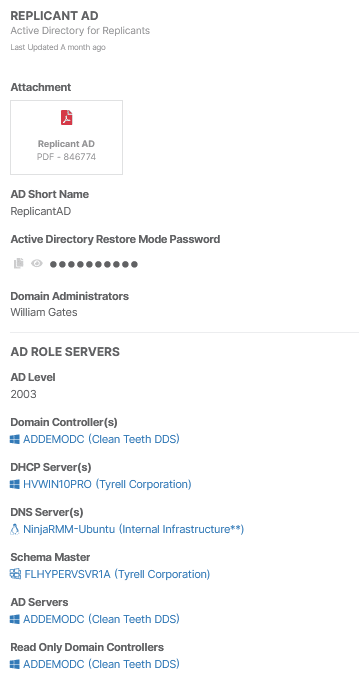 Active Directory IT Documentation Template