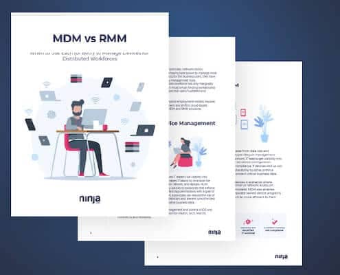 MDM vs RMM - Gestion des Appareils Mobiles - Surveillence et Gestion à Distance - Facteurs de perte de temps informatique en infogérance - NinjaOne