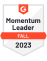 G2 Momentum Leader Fall 2023 badge
