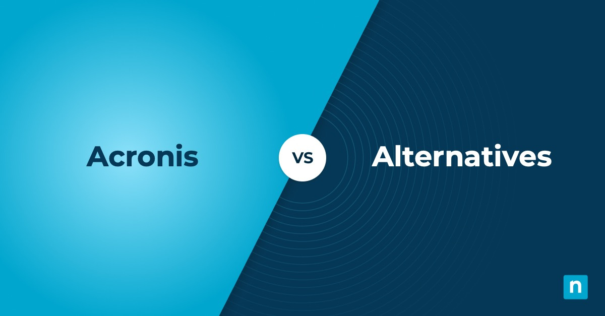 Imagen destacada de Acronis Alternatives