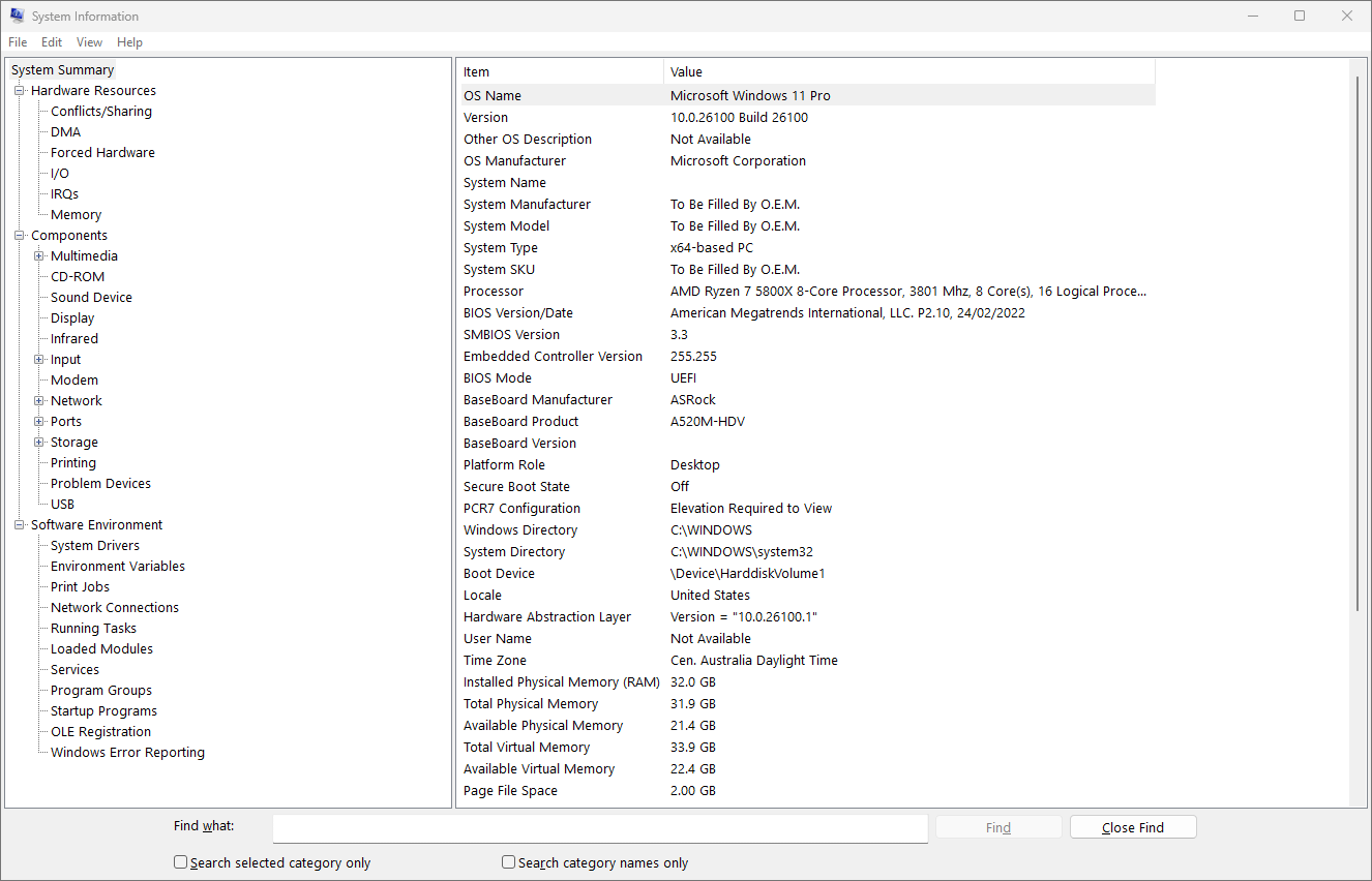 Window System Information Tool