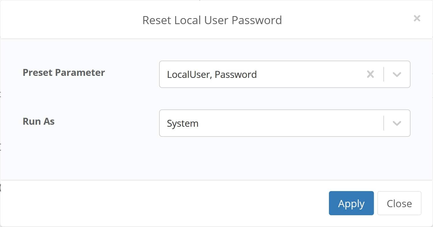 Resetting passwords in NinjaOne