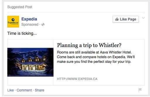 retargeting ad example