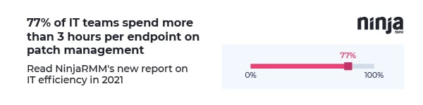 IT Efficiency in 2021: Patch management