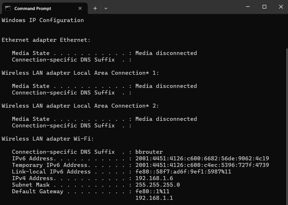 Command Prompt