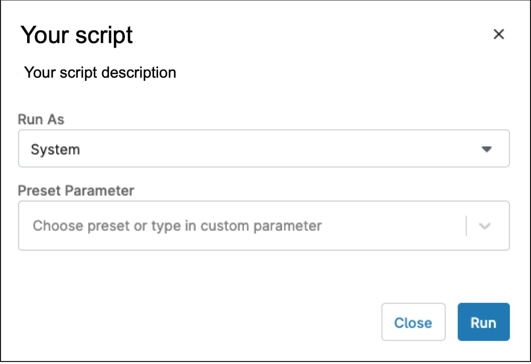 Voreingestellte Parameter