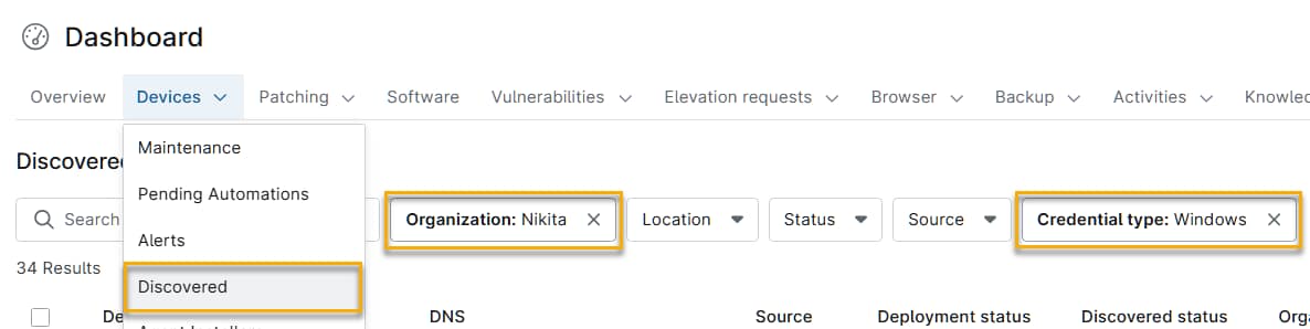 WindowsAgentDeploy_FindDiscoveredInSameOrg.png