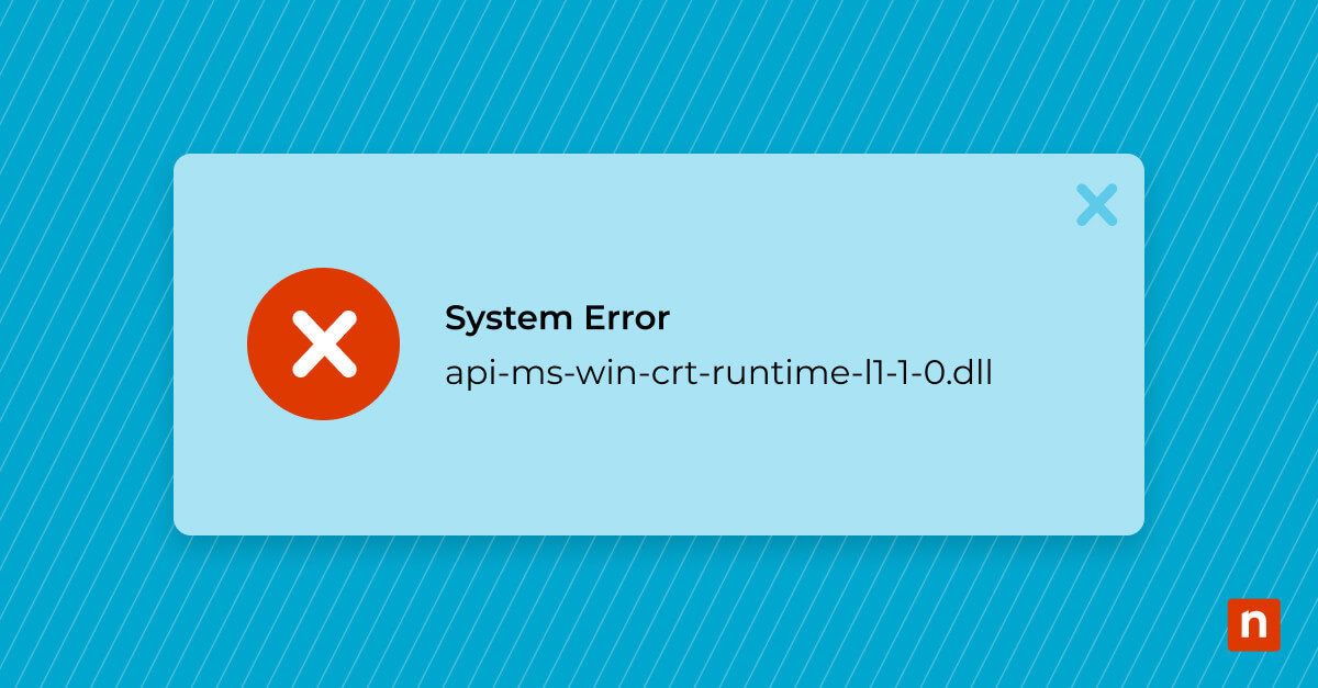 Missing api-ms-win-crt-runtime-l1-1-0.dll blog banner image