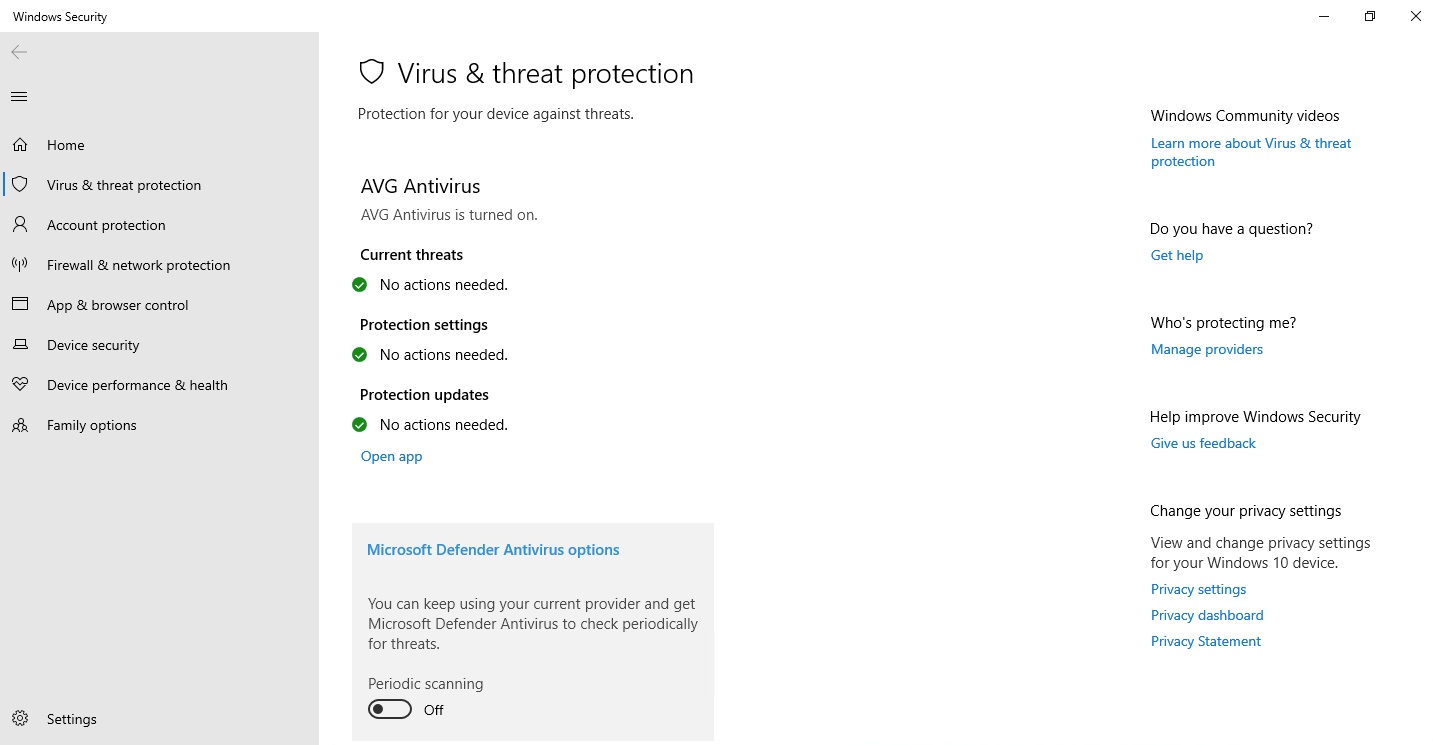 Periodic scanning option