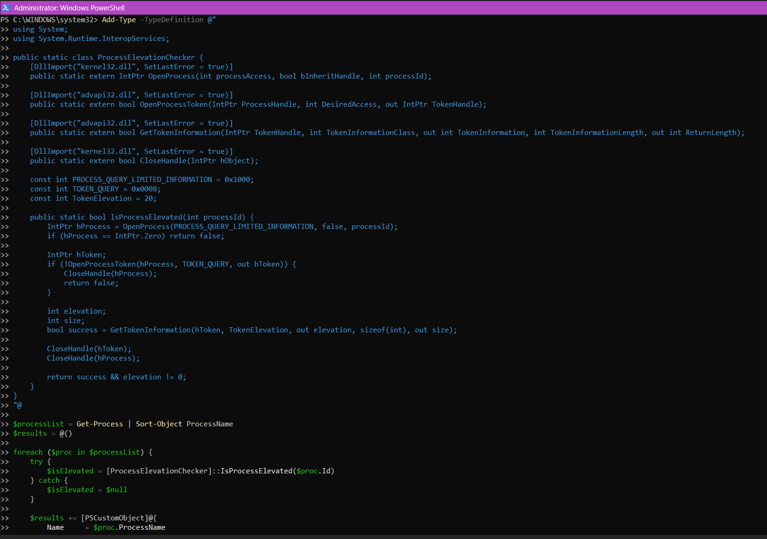 PowerShell Commands of Method 2