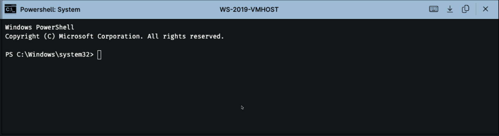 Windows PowerShell-Konsole