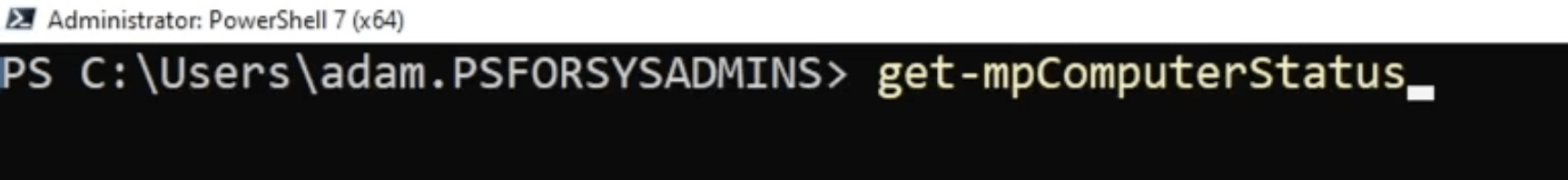 get mpComputer Status