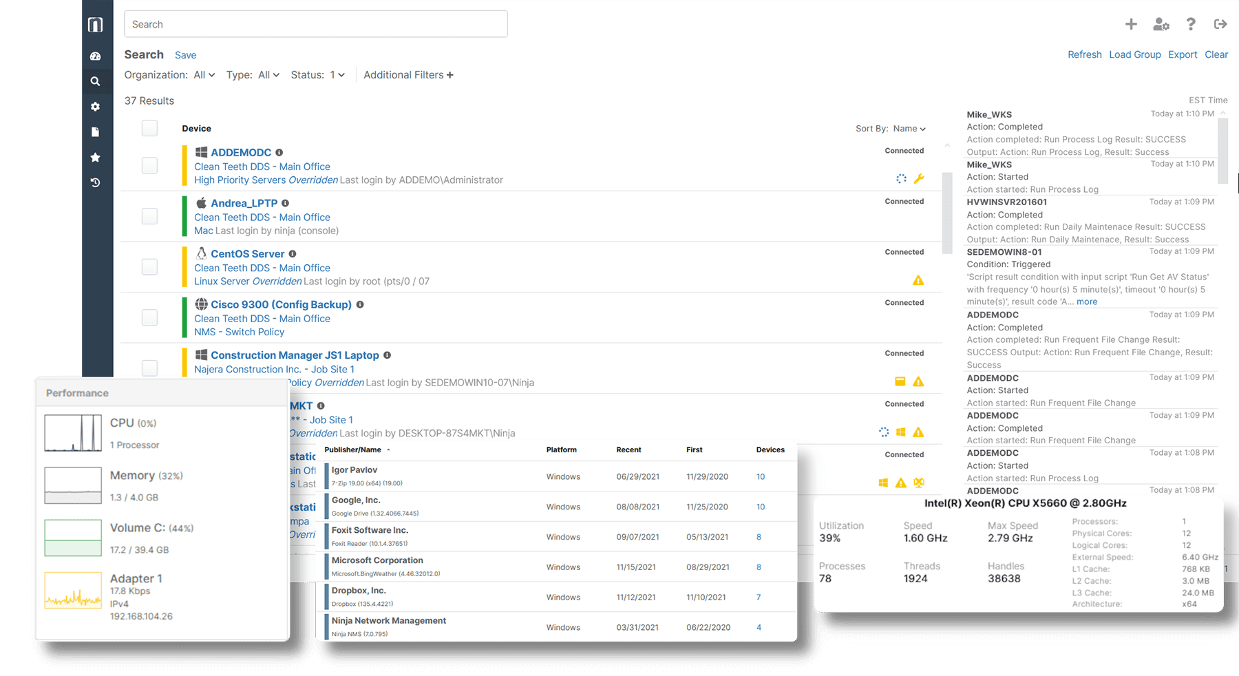 IT-Asset-Management-Software Bildschirmfoto der ITAM-Software