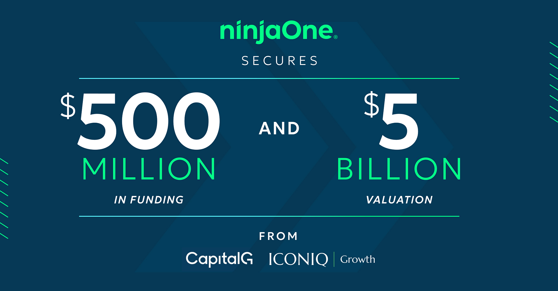 NinjaOne värderas till 5 miljarder dollar och får 500 miljoner i finansiering för att revolutionera automatiserad endpoint management