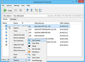  Advanced IP Scanner Open-Source-Software.