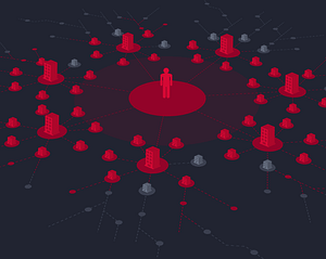 Ransomware attack graphic