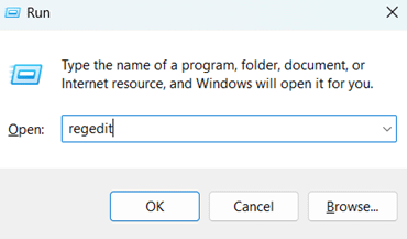 Open Registry Editor