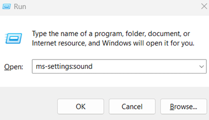 open the Run dialog