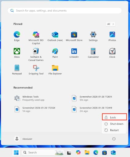 Lock option