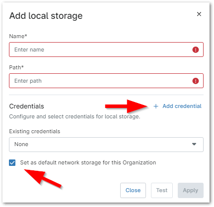 Add local storage tab