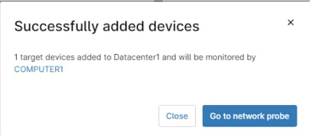 Sucessfully added devices screenshot