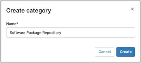Create category modal