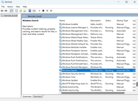 Serviço de Pesquisa do Windows