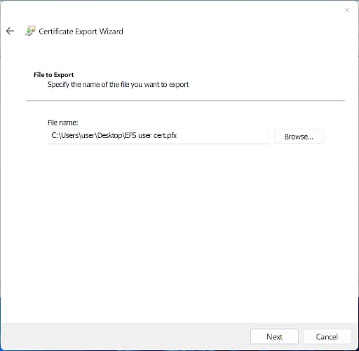 File name