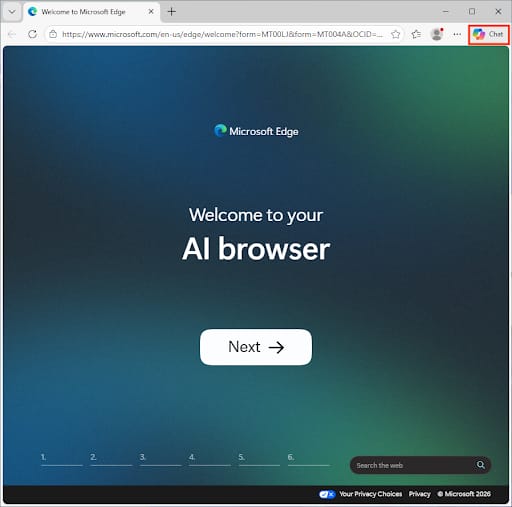Microsoft Edge browser