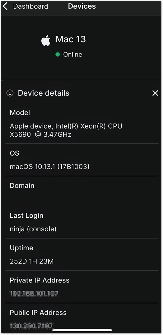 Device Details