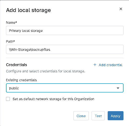 Add local storage tab