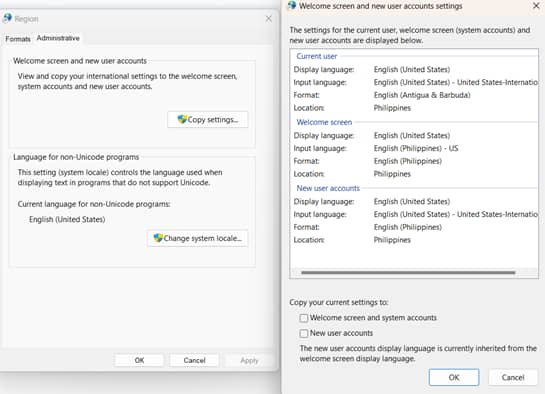 Applying system-wide changes