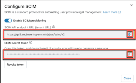 Configure SCIM