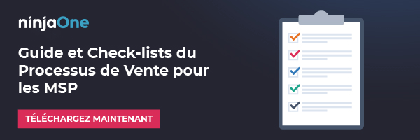 processus de vente pour entreprises MSP et infogérance