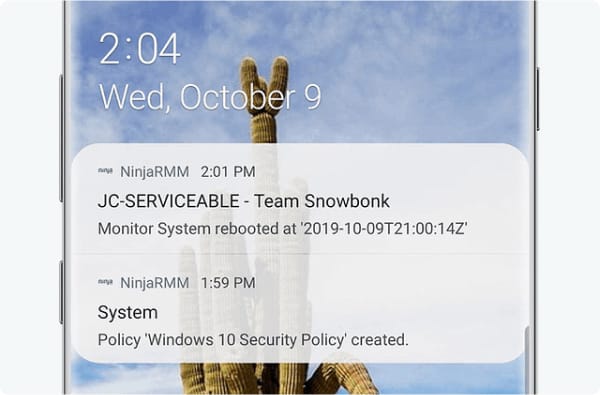 Get critical alerts, no matter your location