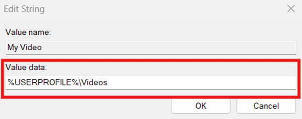 Revert to the default video path