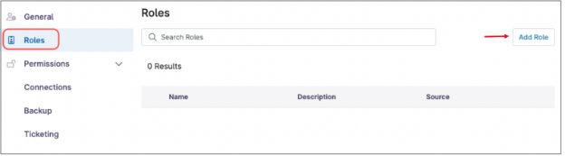 Roles tab