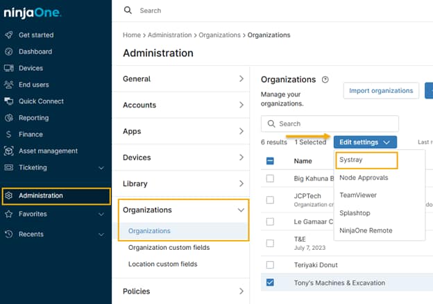 Deploying the Systray Configuration