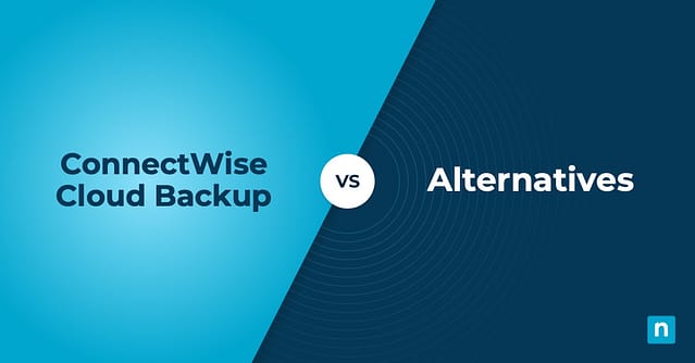 ConnectWise Cloud Backup Alternatives