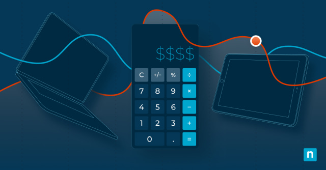 Illustration of a calculator and